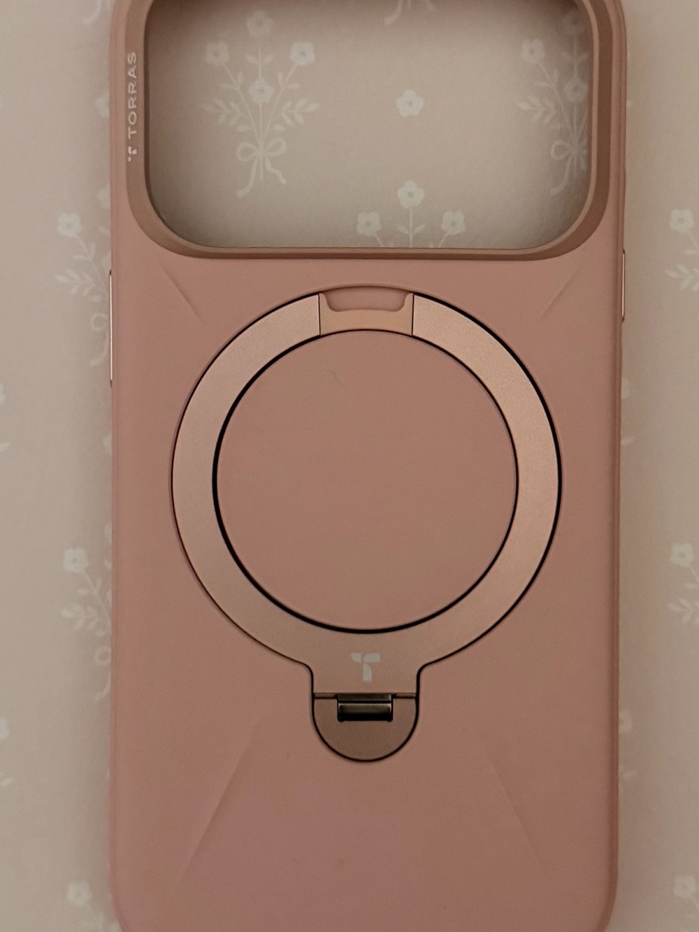 Pink Magnetic Ring Phone Case with Kickstand